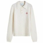 Casablanca Polo column stitch blanc