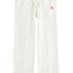 Casablanca Logo Cotton Sweatpants White