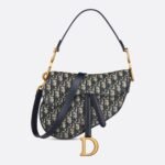 Bag Saddle à bandoulière Toile jacquard Oblique bleu