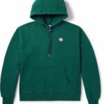 Casablanca - Straight-Leg Logo-Appliquéd Organic Cotton-Jersey Hoodie - Green