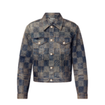 LV Damier Washed Denim Jacket Indigo