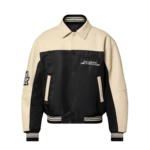 LV Blouson en cuir et nylon