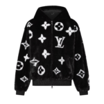 LV Veste à capuche en vison Monogram