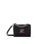 Sac Twist LV MM Cuir Épi - Black & Purple