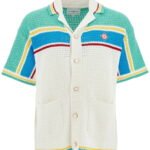 CASABLANCA crochet effect shirt White