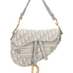 Bag Saddle à bandoulière Toile jacquard Oblique Grey