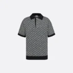 Polo CD Oblique Jacquard de coton black