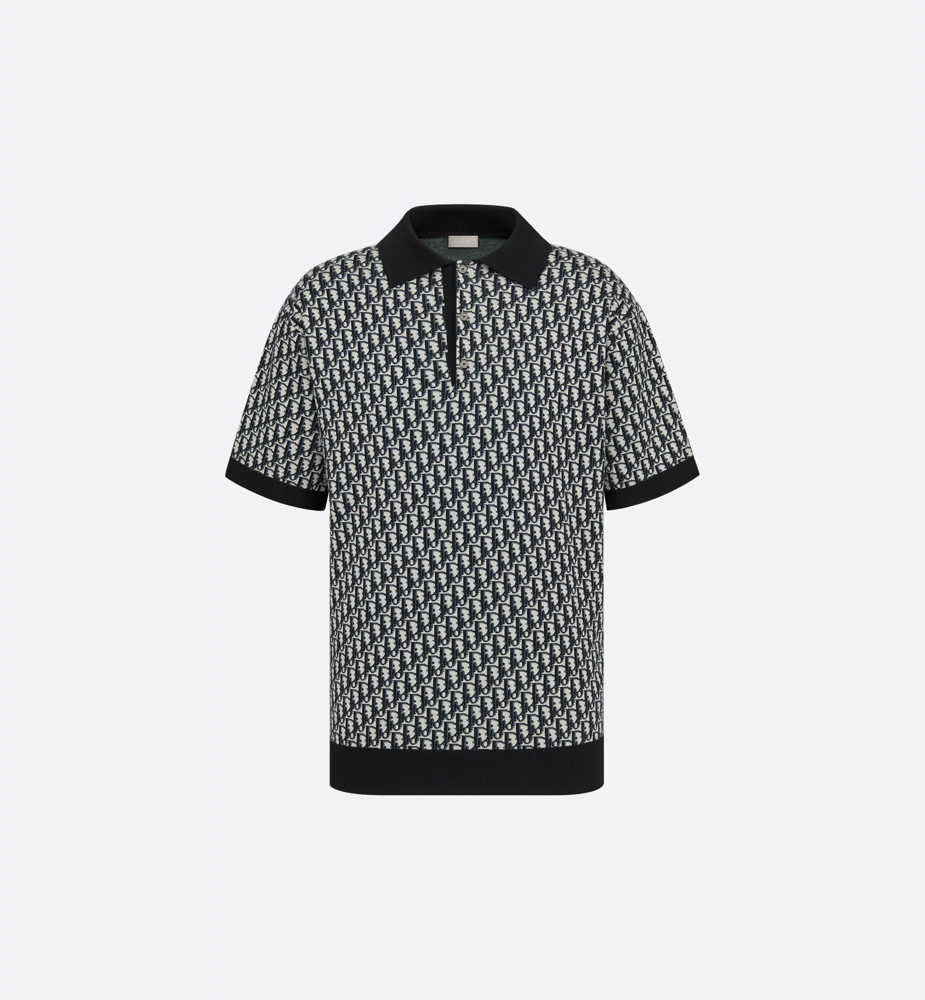 Polo CD Oblique Jacquard de coton black