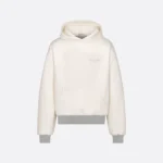 Dior Couture Hooded Lined Sweatshirt white