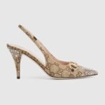 GG Women's Horsebit pump high heels crystal details