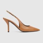 GG high heels Camel