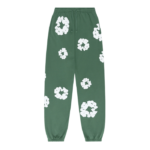 Denim Tears cotton wreath green pants
