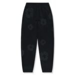 Denim Tears cotton wreath black monochrome pants