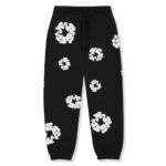 Denim Tears cotton wreath black pants
