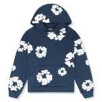 Denim Tears cotton wreath navy hoodie