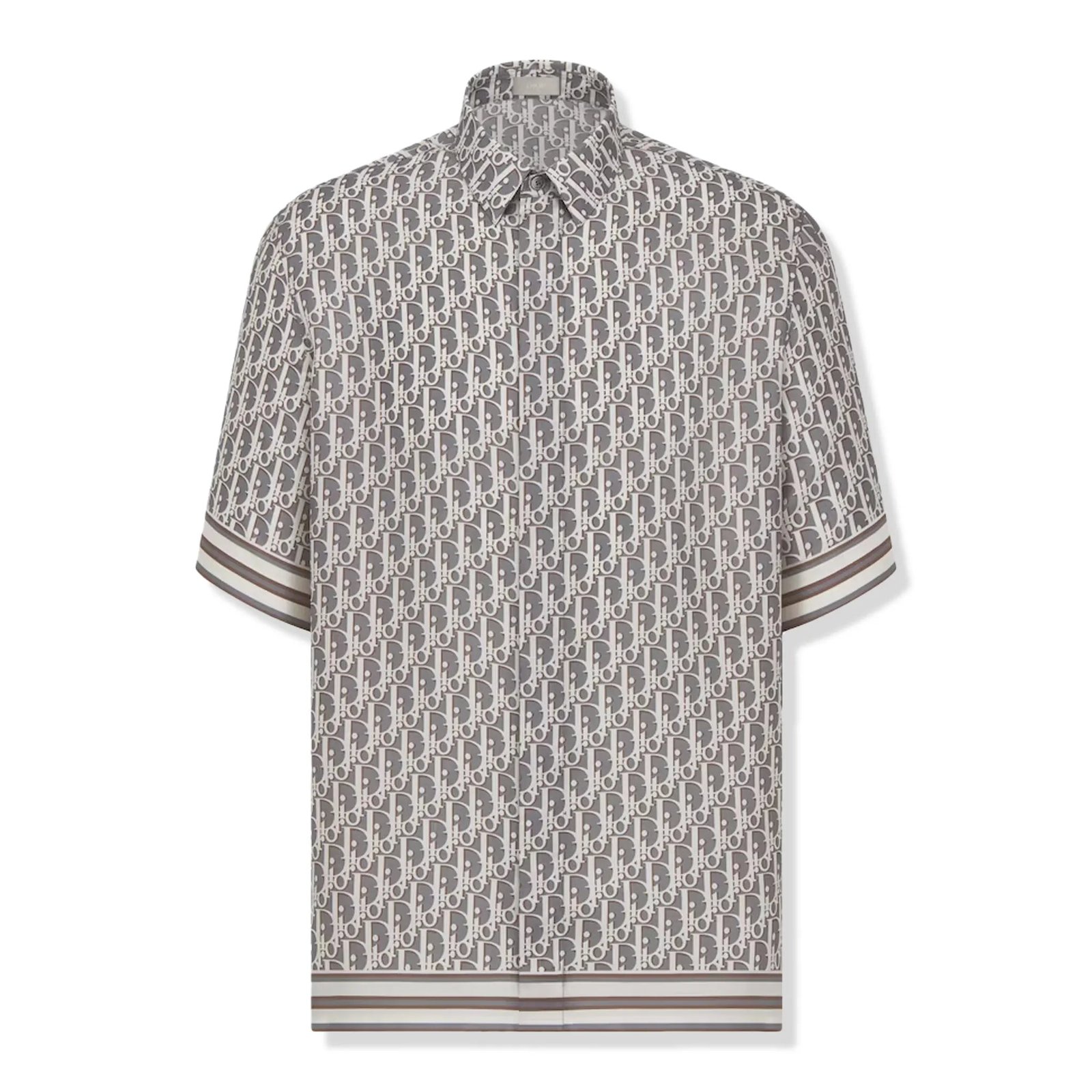 dior-oblique-short-sleeved-grey-silk-twill-shirt-193c545a4751-c881-front CD oblique short sleeved grey silk twill shirt