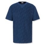 CD oblique towelling blue t-shirt