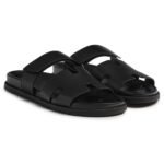Chypre leather sandal black