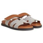 Chypre leathe plum natural sandal