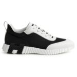 Tenis Bouncing Black & logo orange sneakers