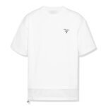 T-shirt logo re-nylon jersey white