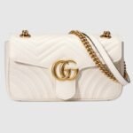 GG Marmont White shoulder bag