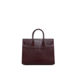 Sac du jour saint laurent croco effet burgundy