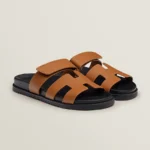 Chypre leather Camel natural sandal