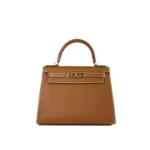 Kelly Bag Camel 28 - Gold details
