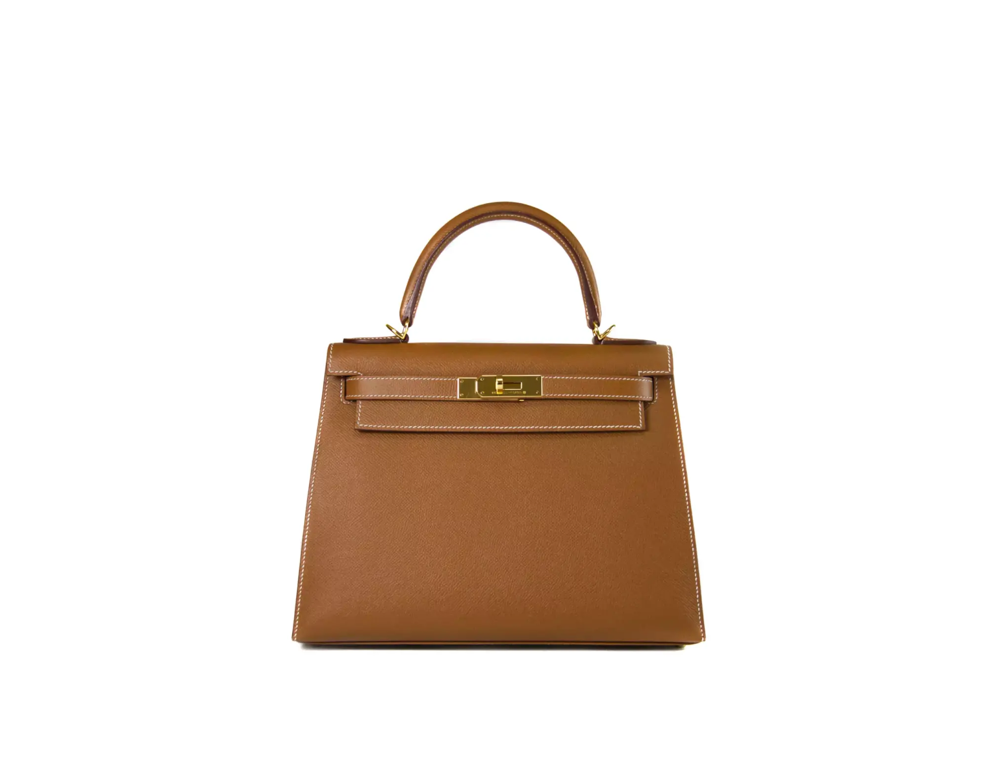 Kelly Bag Camel - Gold details