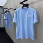 CD Blue T-shirt logo embroidered