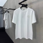 CD White T-shirt logo embroidered