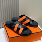 Sandals Kazimir Orange & Black