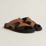 Sandals Kazimir Black & Camel